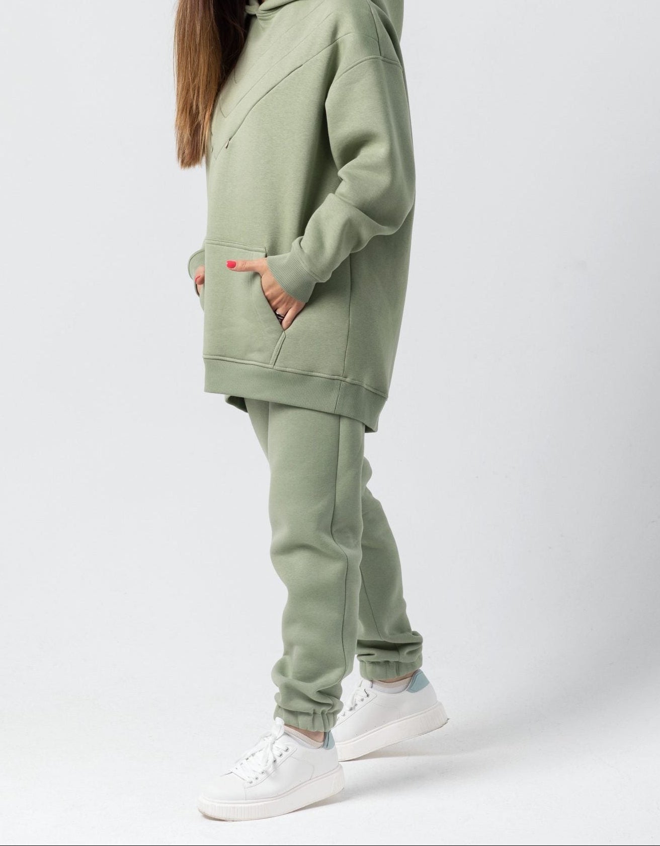 Oversized hoodie Olive