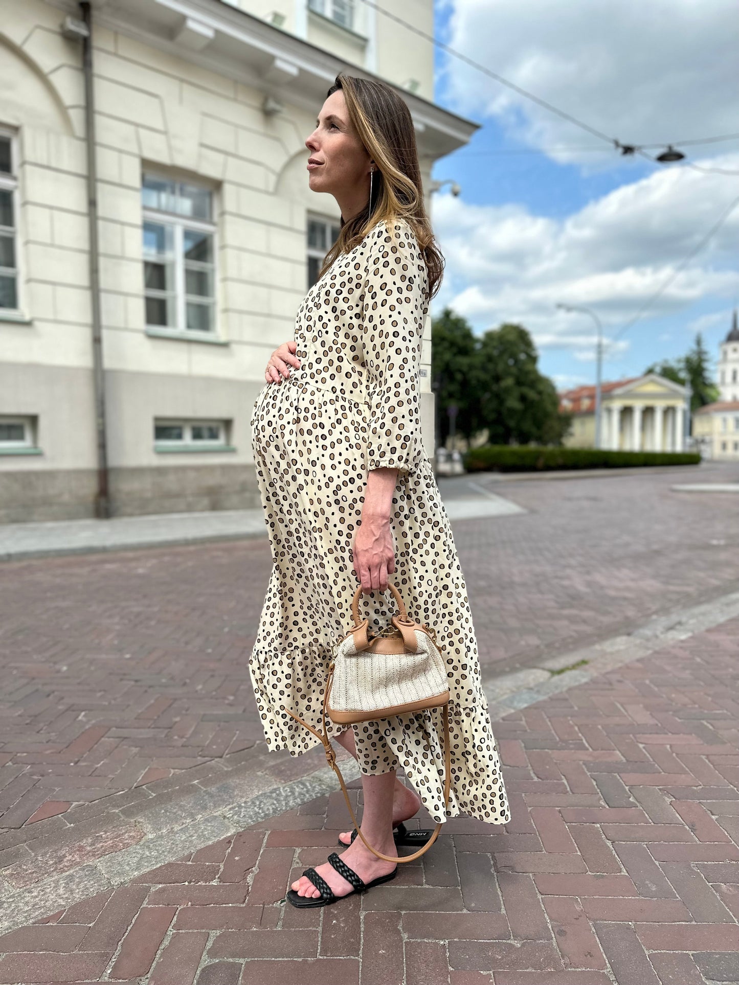 Maternity dress "Dots" Multicolored