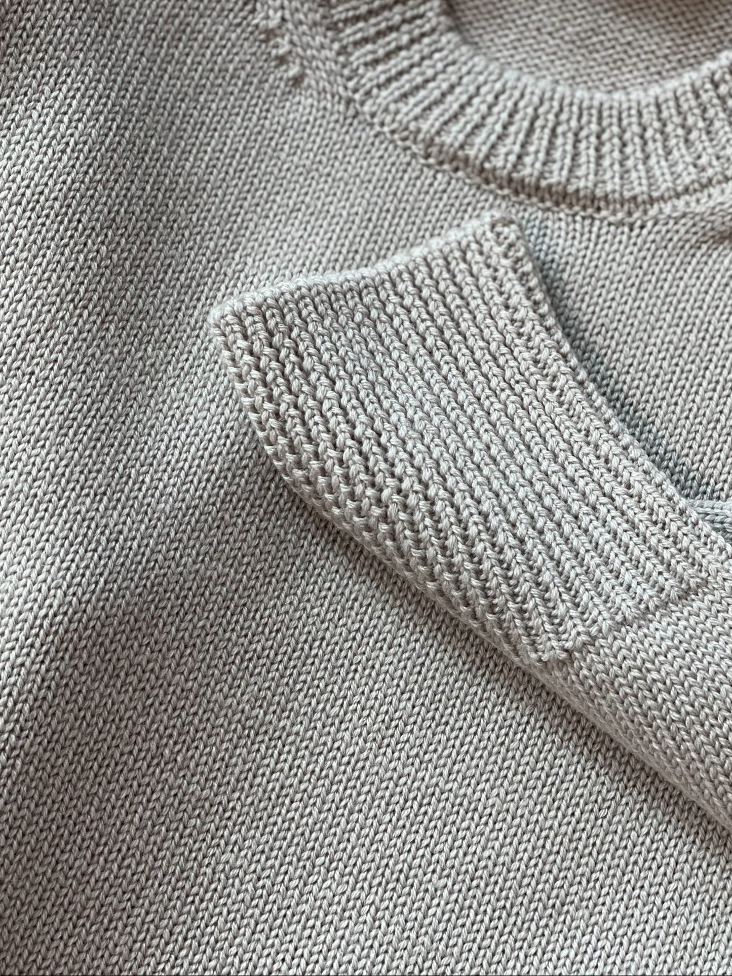 Beige maternity oversized sweater