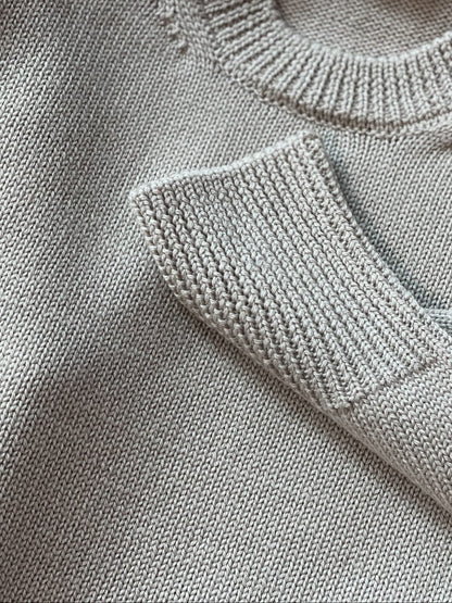 Beige maternity oversized sweater